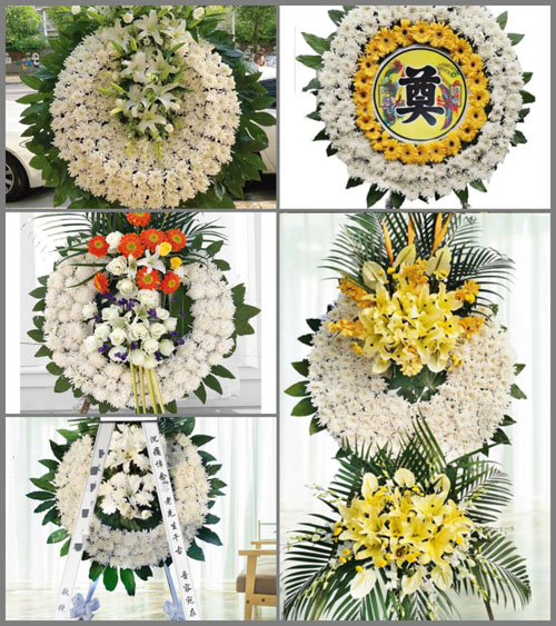 贵州安顺西秀区七眼桥镇花园村花圈速递